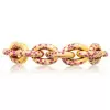 12ctw Flush Set Ruby/Blue Sapphire Link Bracelet