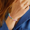 16ctw Asscher Cut Side-Paved Rainbow Bracelet
