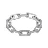 12ctw Multicolor Sapphire Paved Stackable Link Bracelet