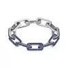 12ctw Multicolor Sapphire Paved Stackable Link Bracelet