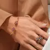 15ctw Multicolor Sapphire Allover Paved Bold Cocktail Ring