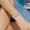 14ctw Round and Baguette Cut Intertwined Infinity Bracelet
