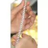 14ctw Round and Baguette Cut Intertwined Infinity Bracelet