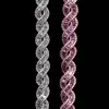 14ctw Round and Baguette Cut Intertwined Infinity Bracelet