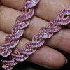 14ctw Round and Baguette Cut Intertwined Infinity Bracelet