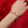 Round Cut Ruby Love-you Marriage Bangle
