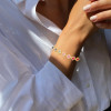 16ctw Round Cut Multicolor Sapphire Rainbow Clover Bracelet