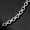 20ctw Round and Baguette Cut Link Bracelet