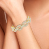 20ctw Round and Baguette Cut Link Bracelet