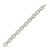 20ctw Round and Baguette Cut Link Bracelet