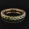 39ctw Round Cut Multicolor Sapphire Rainbow Bracelet