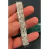 30ctw Marquise Cut White Sapphire Vintage Statement Bracelet