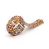 50ctw Round Cut Multicolor Five-row Statement Bracelet