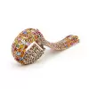 50ctw Round Cut Multicolor Five-row Statement Bracelet