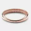 12ctw Baguette Cut Multicolor Sapphire Stackable Bracelet