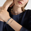 12ctw Baguette Cut Multicolor Sapphire Stackable Bracelet