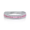 12ctw Baguette Cut Multicolor Sapphire Stackable Bracelet