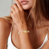 Flush Set Multicolor Sapphire Two Tone Rainbow Starry Bangle