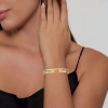 Flush Set Multicolor Sapphire Two Tone Rainbow Starry Bangle
