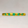 6ctw Bezel-set Cushion Cut Emerald Bangle