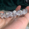 12ctw Baguette and Round Cut Infinity Bangle