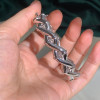 12ctw Baguette and Round Cut Infinity Bangle