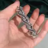 12ctw Baguette and Round Cut Infinity Bangle
