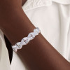 12ctw Baguette and Round Cut Infinity Bangle