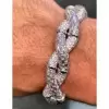 12ctw Baguette and Round Cut Infinity Bangle