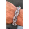 12ctw Baguette and Round Cut Infinity Bangle