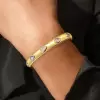 2.5ctw Pear Cut White Sapphire Two Tone Bangle