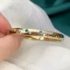 Flush Set Multicolor Sapphire Starry Bangle