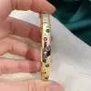 Flush Set Multicolor Sapphire Starry Bangle