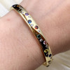 Flush Set Multicolor Sapphire Starry Bangle