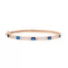 4ctw Emerald Cut Multicolor Sapphire Classic Bangle