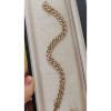 5ctw Round Cut White Sapphire Curb Link Bracelet