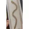 5ctw Round Cut White Sapphire Curb Link Bracelet