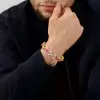 20ctw Pear Cut Multicolor Sapphire Infinity Bracelet