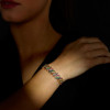 12ctw Multicolor Sapphire Geommetric Rainbow Bracelet