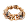 8ctw Scattered White and Black Sapphire Link Bracelet