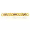 8ctw Scattered White and Black Sapphire Link Bracelet