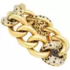 8ctw Scattered White and Black Sapphire Link Bracelet