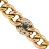 8ctw Scattered White and Black Sapphire Link Bracelet