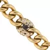 8ctw Scattered White and Black Sapphire Link Bracelet