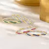 Multicolor Sapphire Paved Twist Mobius Bangle