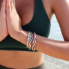 Multicolor Sapphire Paved Twist Mobius Bangle