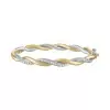 Multicolor Sapphire Paved Twist Mobius Bangle