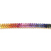 16ctw Baguette Cut Multicolor Sapphire Rainbow Bracelet