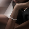 14ctw Princess Cut Invisibly Set Emerald Link Bracelet