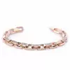14ctw Princess Cut Invisibly Set Emerald Link Bracelet